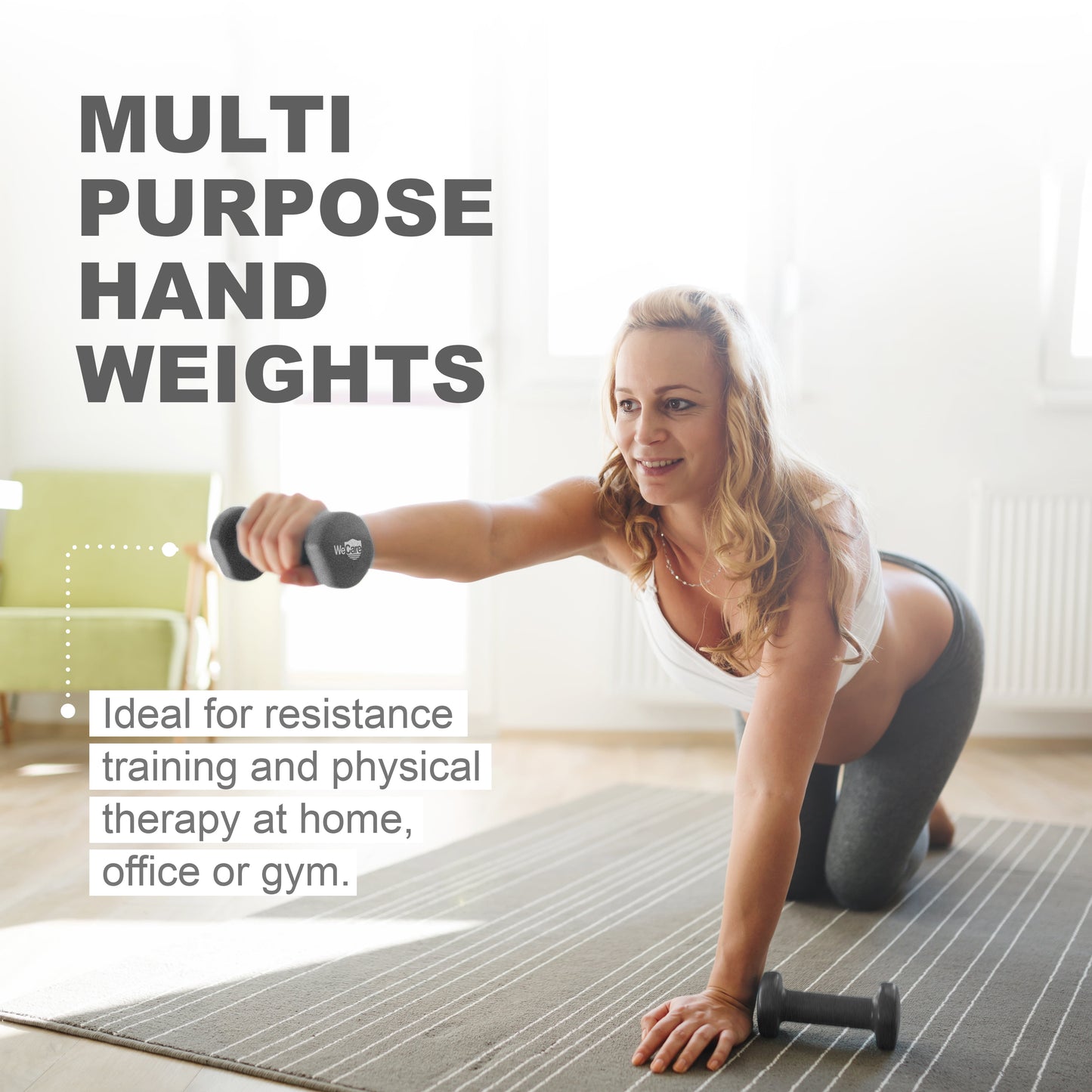 Elevate Your Fitness Routine with Our 15Lb Neoprene Hex Dumbbell Pair in Sleek Black