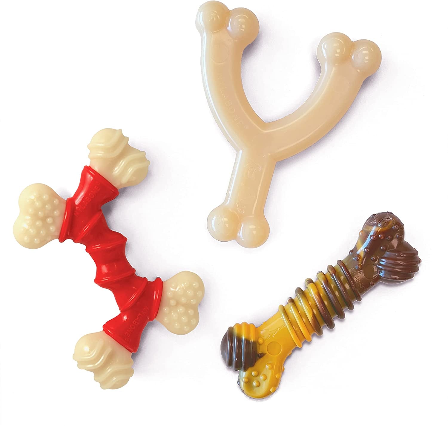 Ultimate Power Chew Dog Toy Bundle for Medium Dogs - 3 Delicious Flavors & Engaging Textures