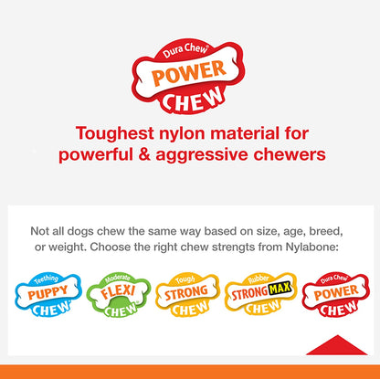 Ultimate Power Chew Dog Toy Bundle for Medium Dogs - 3 Delicious Flavors & Engaging Textures